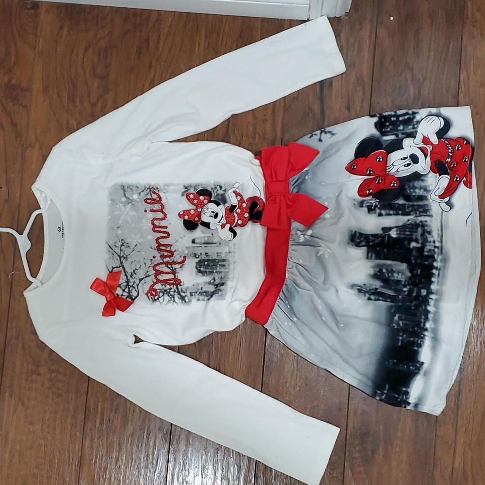 Minnie Mouse Shirt and Skirt